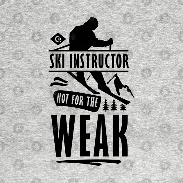 Skier Coach Teacher Ski Instructor Lesson Instructing by dr3shirts